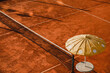 umbrella on the court