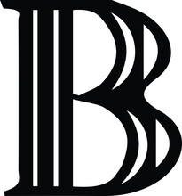  Modern Abstract Letter B Logo