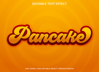 Aufkleber - pancake text effect template with bold and abstract style use for business brand and logo