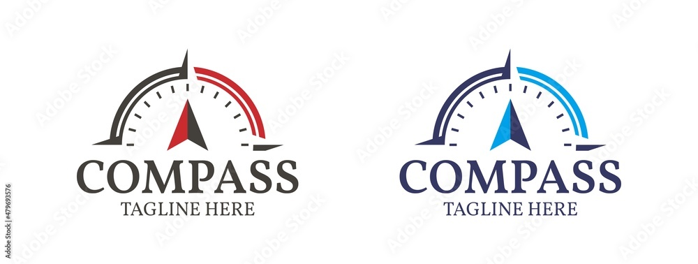 Compass Plus Icon Logo compass logo icon vector template Stock Vector | Adobe Stock