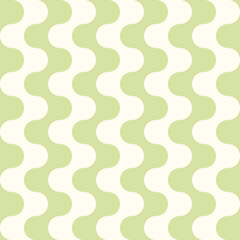 seamless pattern with wavy stripes in retro style. bright colored vector background. vintage print i