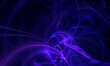 © visualimpression - Fantastic digital 3d illustration of violet purple dynamic flames, glowing laser lightnings, energy explosion. Galactic technology. Great as cover for electronic devices wrapping, print, backdrop.