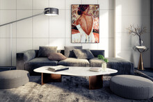 Modern Sitting Group & Decorative Art Presentaion - 3D Visualization