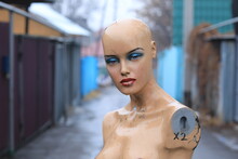 Portraits Of Mannequins On The Street