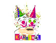 Karneval Party - Masken und Berliner Pfannkuchen