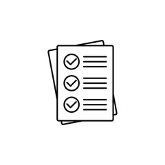 Sticker -  checklist icon vector check mark sign