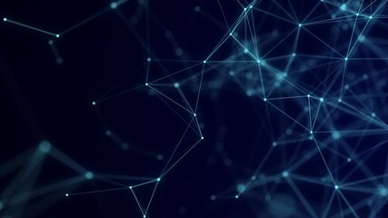 Cyber network connection structure. Technology connect big data. Science background. Business futuristic backdrop. 3D rendering.