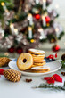christmas cookies and christmas tree
