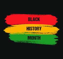 Wall Mural - Black History Month, celebrating the black history 
