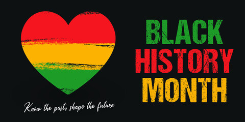 Wall Mural - Black History Month, celebrating the black history 
