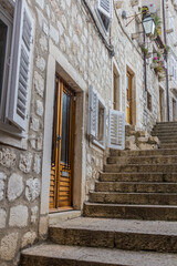 Wall Mural - Stairs in the old town of Dubrovnik, Croatia