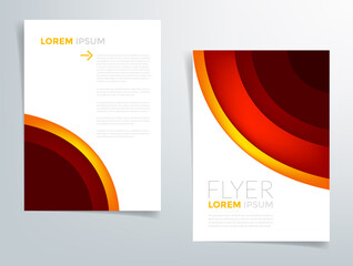 Poster - Vector graphic header flyer for brochure template design
