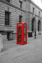 Well Know Red London Public Telephone Booth UK England