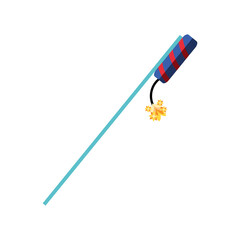 Sticker - fireworks in stick