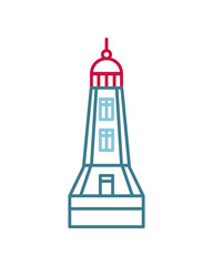 Poster - lighthouse line icon