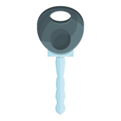 Poster - Car alarm key icon cartoon vector. Remote system. Control door