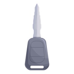 Poster - Electronic car alarm key icon cartoon vector. Lock door. Remote system