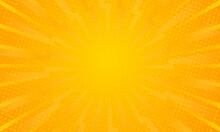 Orange Gradient Ray Burst Dot Style Background Vector Design