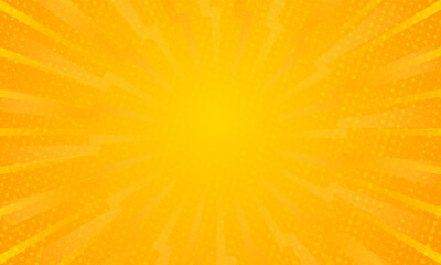 Wall Mural - orange gradient ray burst dot style background vector design