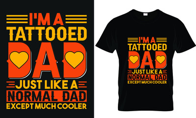 Wall Mural - Father's day typography t-shirt dad funny design vintage vector