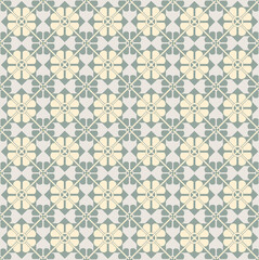  Abstract arabesque seamless pattern. Linear floral ornament. Artistic geometric backdrop. Great for fabric and textile, wallpaper or package background design