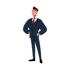 Wall Mural - businessman in suit