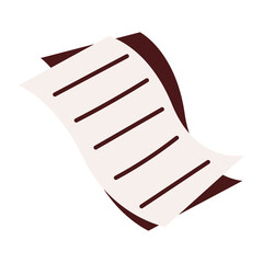 Sticker - document flat icon