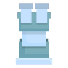 Poster - Laboratory research icon cartoon vector. Medical lab. Test science