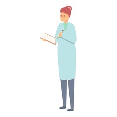 Poster - Lab chemist icon cartoon vector. Research scientist. Medical test