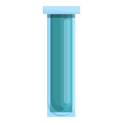 Poster - Lab test tube icon cartoon vector. Research scientist. Medical laboratory