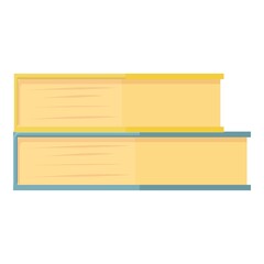 Poster - Lab books icon cartoon vector. Medical laboratory. Science test