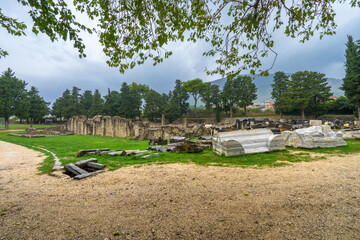 Poster - Ruins of Salona an ancient Roman capital of Dalmatia. Croatia