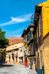 Wall Mural - Traditional Spanish houses in Leon, northwest Spain