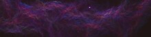 HDRI Panoramic Space Galaxy Nebula Map. Space Background With Nebula And Stars, Equirectangular Projection, Environment Map. Fractal 3d Illustration.