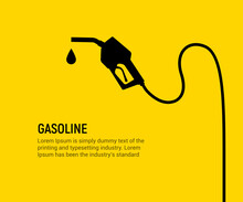 Fuel Petrol Pump Gas Diesel Station. Car Vector Fuel Gas Pump Nozzle Background