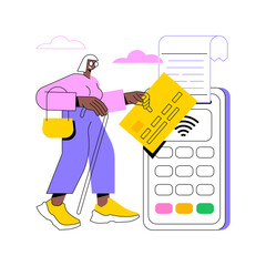 Poster - payment processing abstract concept vector illustration. easy payment systems, digital payment servi