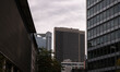 © Dragoș Asaftei - Financial district of Europe in Frankfurt, Germany. Tall skyscraper office buildings photographed in a cloudy day. Business and finance industries.