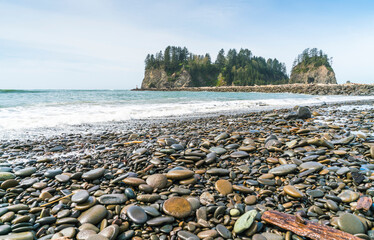 Wall Mural - Second beach at mt. Olympic national park,Washington,usa.