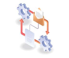 Poster - Process of sending and receiving data email