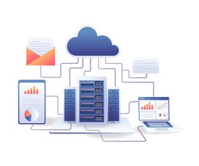 Aufkleber - Analyst data server computer network