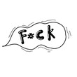 Swear curses word. Doodle hand drawn speech bubble swear words symbols. Comic speech bubble with curses, skull, lightning, bomb. Angry screaming emoji. Vector illustration isolated on white.