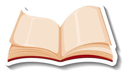 Wall Mural - opened book with empty pages