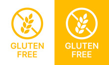 Gluten Free Icon Sign Vector Design.