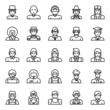 © Graphic Mall - Outline icons for professions.