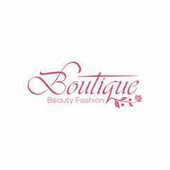 Luxury boutique and fashion logo vector 