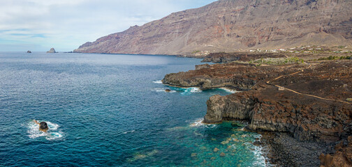 Sticker - Coastline near Las Puntas - El Hierro (Canary Islands) 