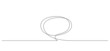 © Olga Rai - One continuous line drawing of Speech bubble. Chat cloud in simple linear style. Editable stroke. Doodle Vector illustration