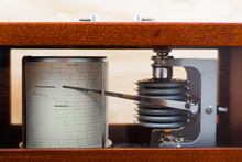 Barograph. The Barometer Is A Self-recording Device For Continuous Recording Of Atmospheric Pressure Values.