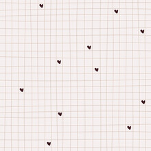 Pattern With Lattice. Light Background. Great For Fabric, Textile, Gift Wrap And Greeting Card. Happy Valentine's Day.