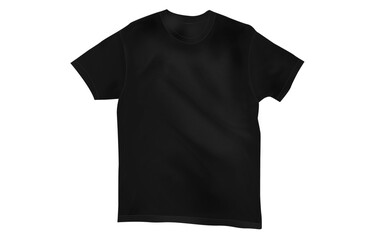 Realistic Black Shirt Mockup Template